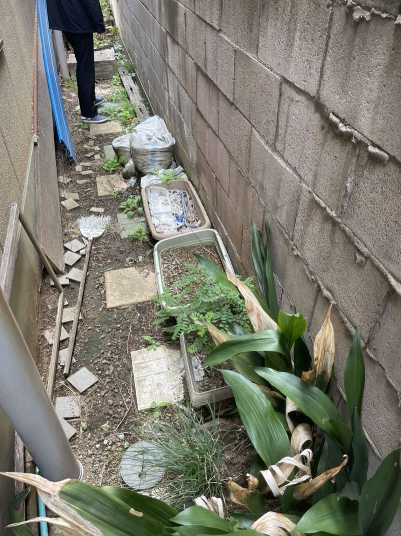 調布市の作業事例（ビフォー）