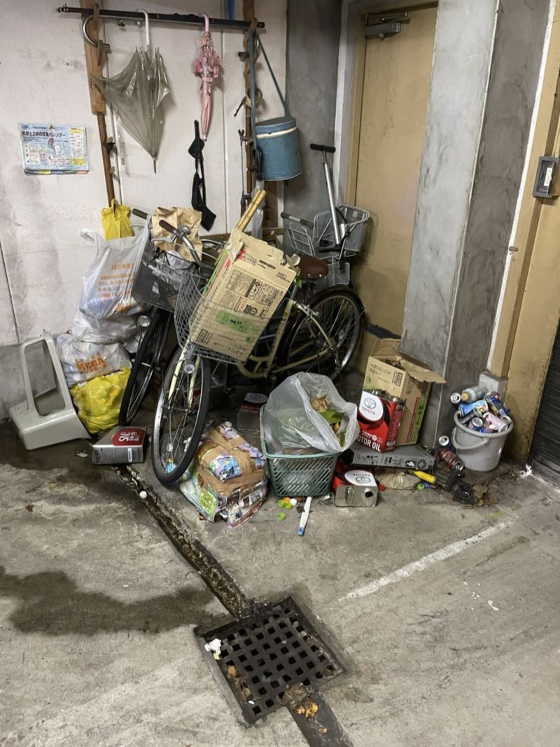 東村山市の作業事例（ビフォー）